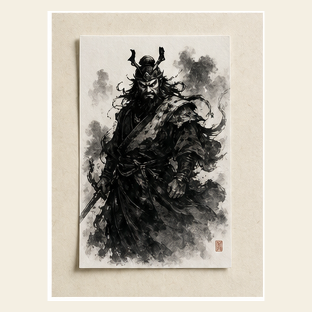 公道&middot;钟馗 水墨画片