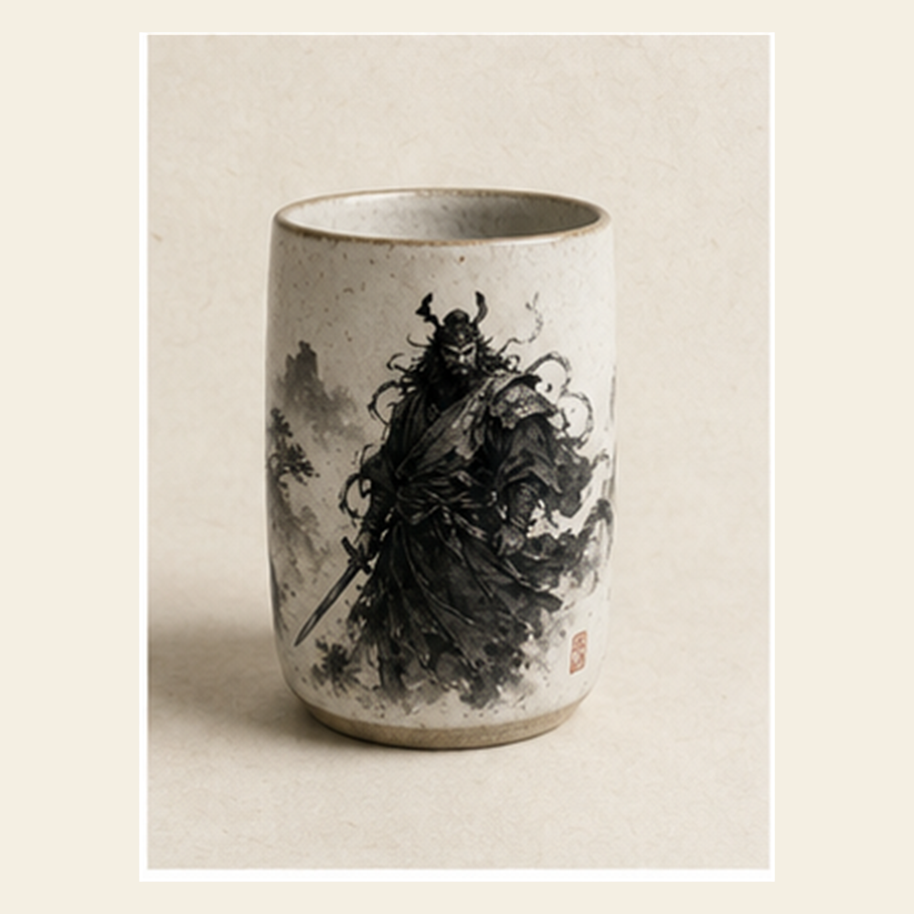 公道&middot;钟馗 墨瓷随行杯